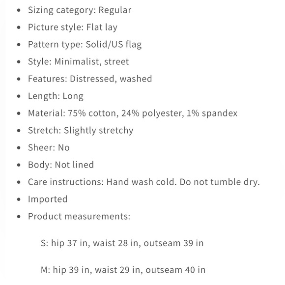 US Flag Patchwork Distressed Jeans Size Medium - Picture 8 of 8